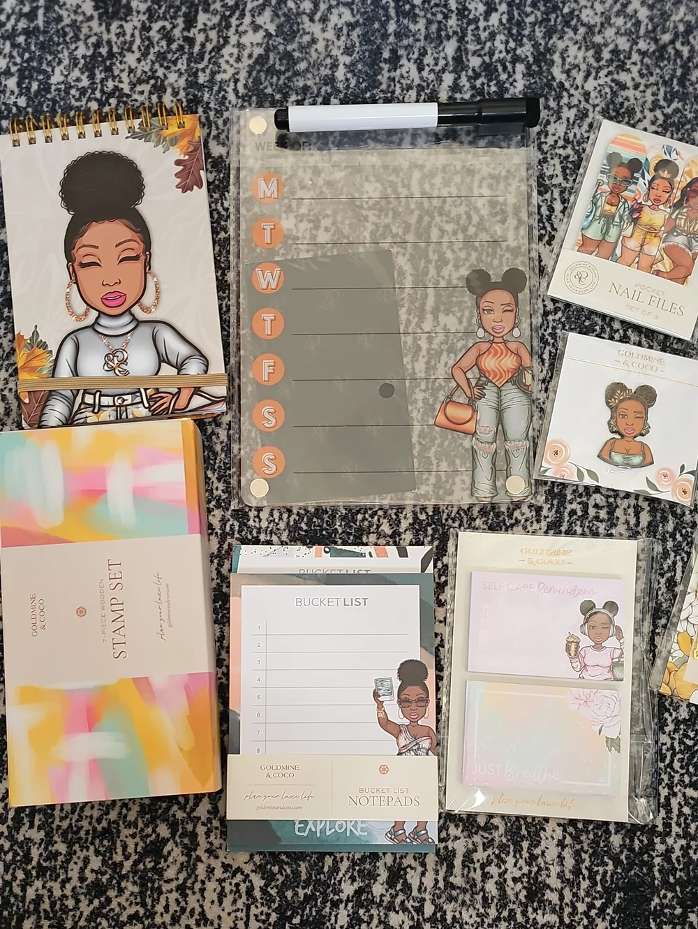 NWT Home Office Planner Set — Peyton Goldmine & Coco